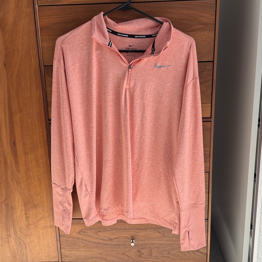 Nike Dri-FIT Half-Zip Pullover Women's Size L | Pink | Like New Running Top - Picture 9 of 13